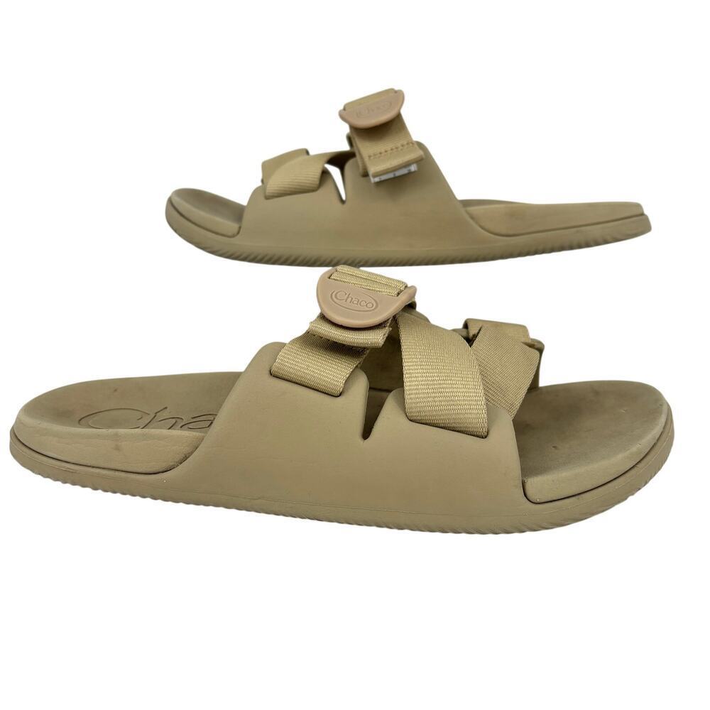 Chaco‎ Slide Sandals Women's Size 7 Sand Beige Chillos Sport Adjustable Strap